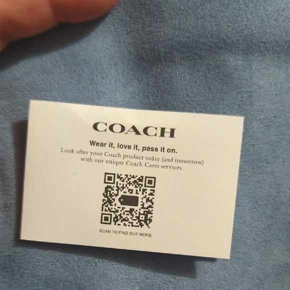 NWT Coach Lonnie North south Leather Signature Jacquard Blue Cross body Bag - Picture 8 of 9